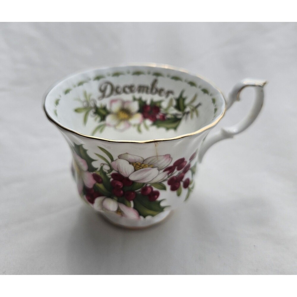 Royal Albert Flower of the Month December Christmas Rose Bone China Cup Only
